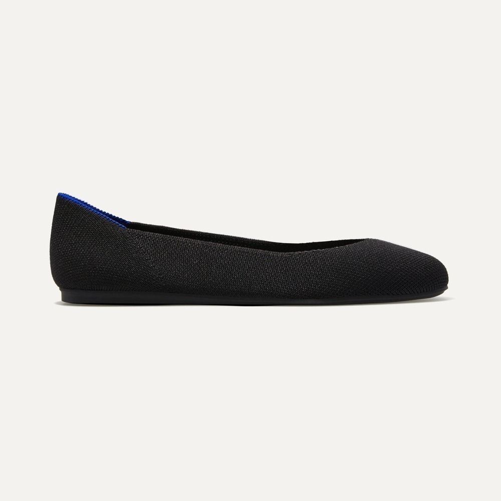 Rothy's Black Neutral The Square Flat Soft Classic Shoes Size 7.5 NWOB - Picture 4 of 13